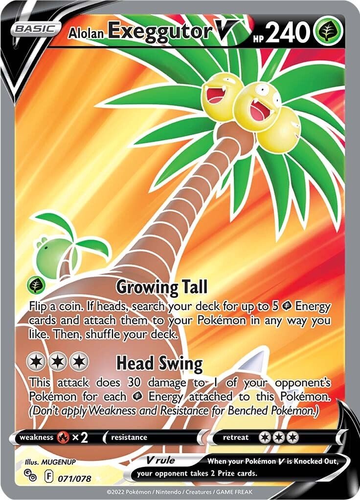 Alolan Exeggutor V (071/078) [Pokémon GO] - Dark Crystal Cards