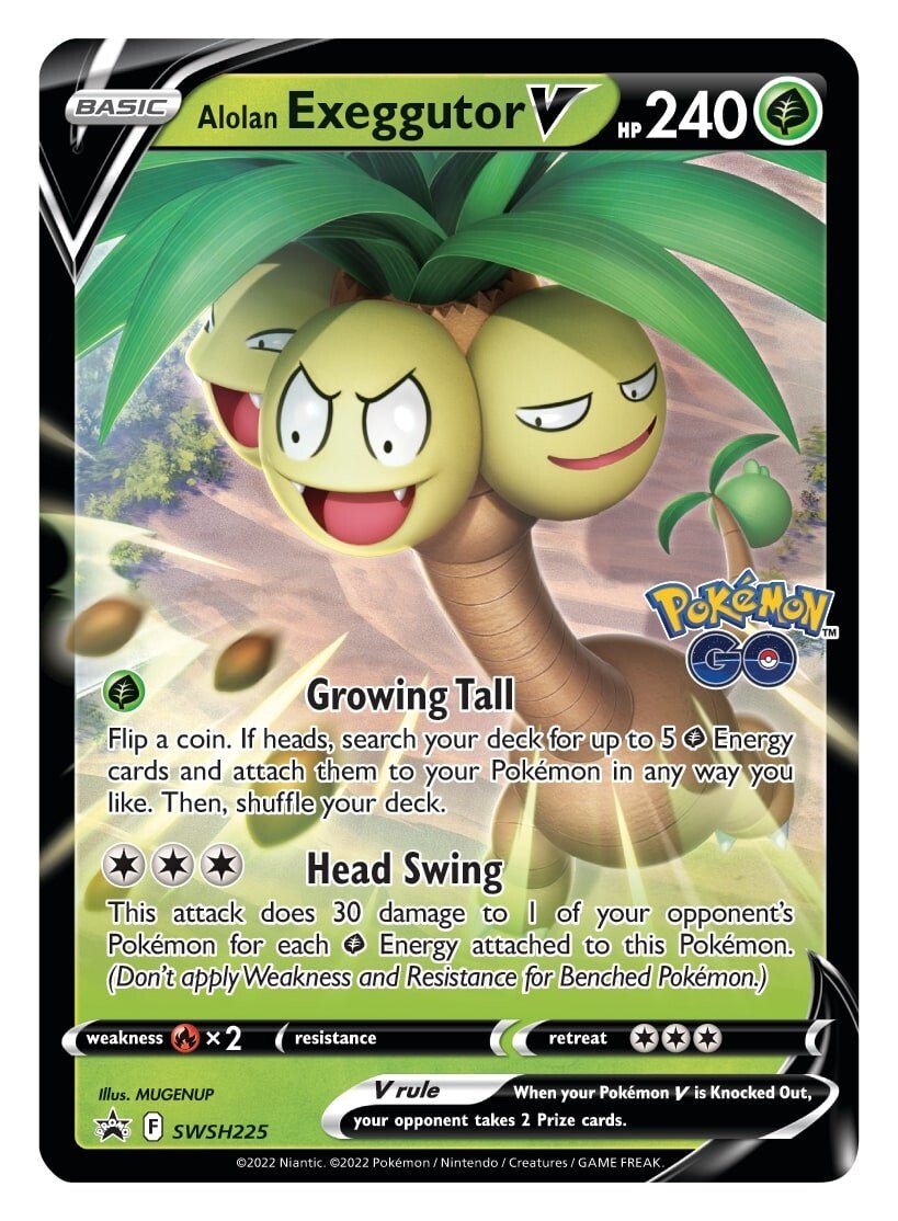 Alolan Exeggutor V (SWSH225) [Sword & Shield: Black Star Promos] - Dark Crystal Cards