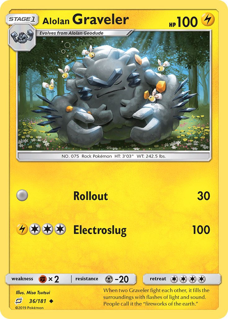 Alolan Graveler (36/181) [Sun & Moon: Team Up] - Dark Crystal Cards