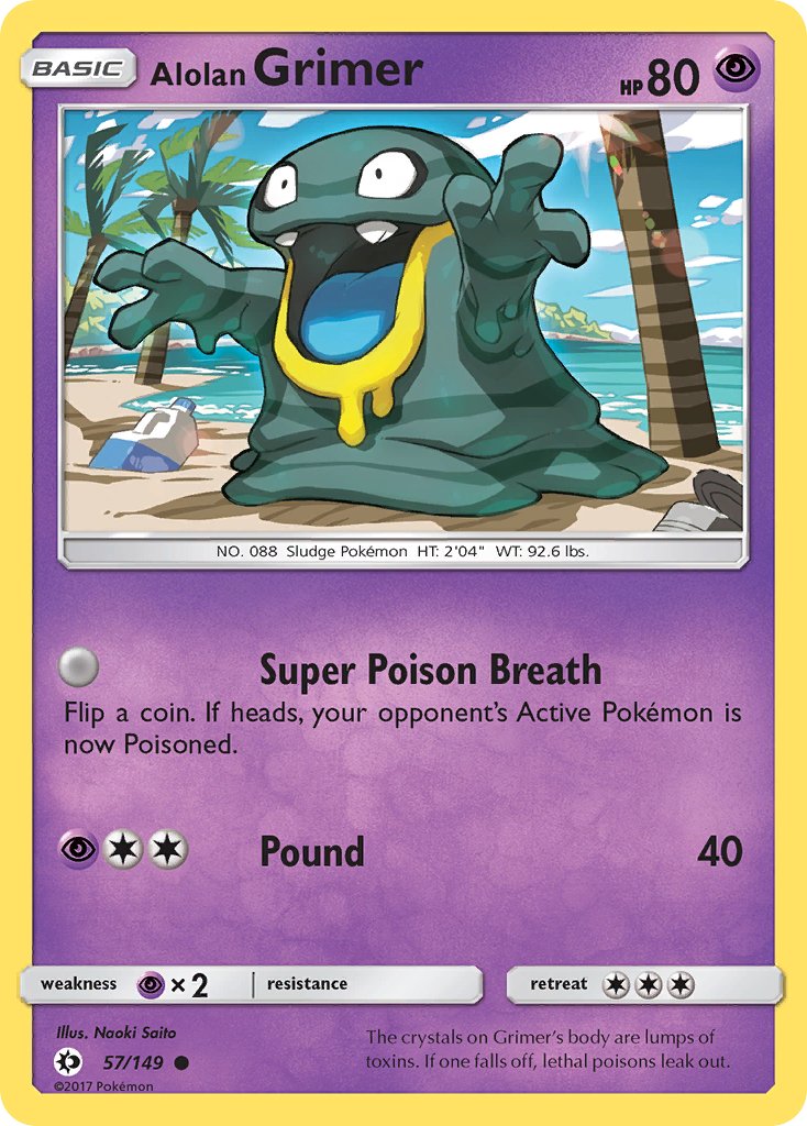 Alolan Grimer (57/149) [Sun & Moon: Base Set] - Dark Crystal Cards