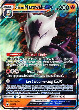 Alolan Marowak GX (SM187) (Jumbo Card) [Sun & Moon: Black Star Promos] - Dark Crystal Cards