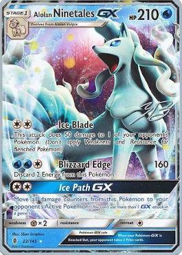 Alolan Ninetales GX (22/145) (Ice Path FTW - Zachary Bokhari) [World Championships 2017] - Dark Crystal Cards