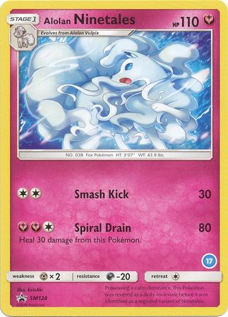 Alolan Ninetales (SM128) (Deck Exclusive #17) [Sun & Moon: Trainer Kit - Alolan Ninetales] - Dark Crystal Cards