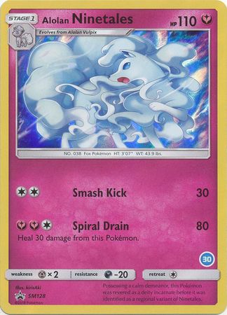 Alolan Ninetales (SM128) (Deck Exclusive #30) [Sun & Moon: Trainer Kit - Alolan Ninetales] - Dark Crystal Cards