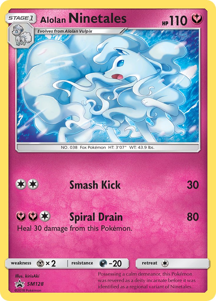 Alolan Ninetales (SM128) [Sun & Moon: Black Star Promos] - Dark Crystal Cards