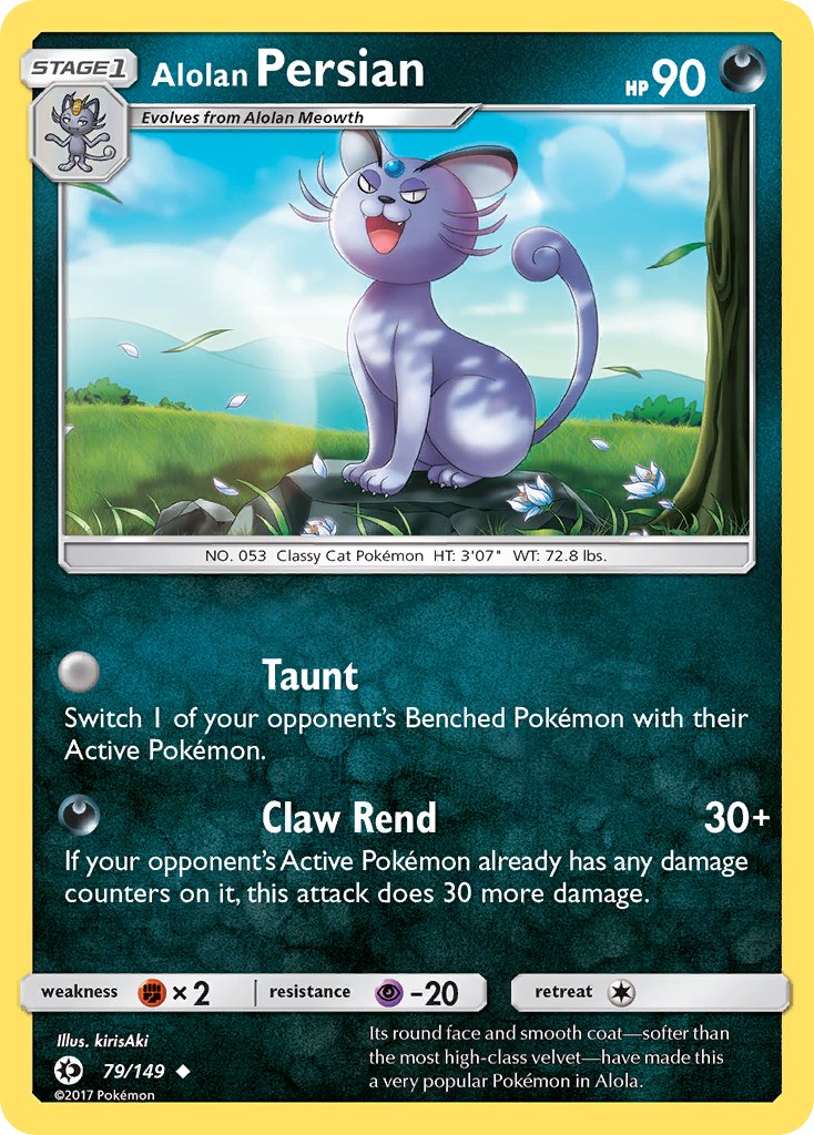 Alolan Persian (79/149) [Sun & Moon: Base Set] - Dark Crystal Cards