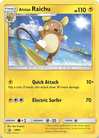 Alolan Raichu (SM65) (Jumbo Card) [Sun & Moon: Black Star Promos] - Dark Crystal Cards