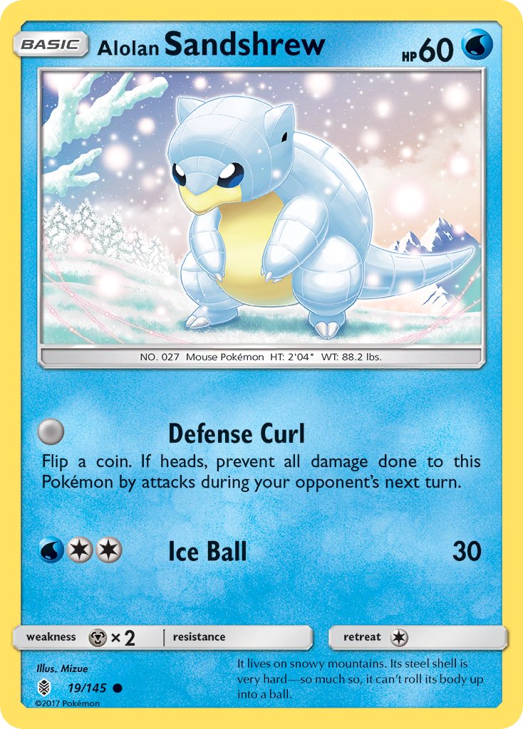 Alolan Sandshrew (19/145) [Sun & Moon: Guardians Rising] - Dark Crystal Cards