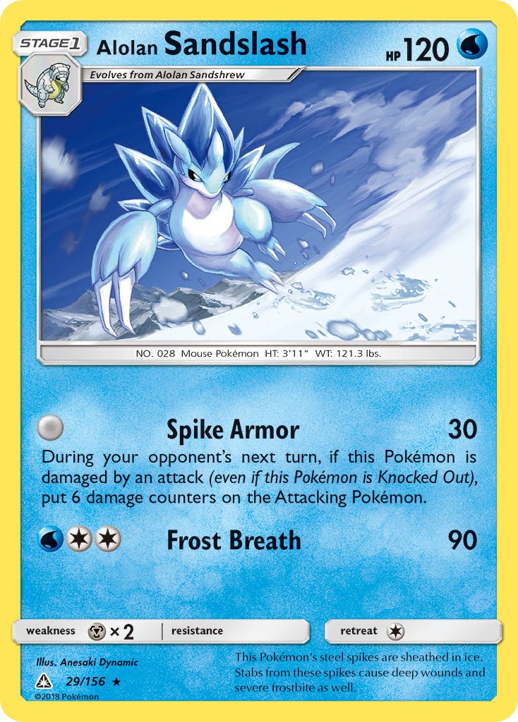 Alolan Sandslash (29/156) [Sun & Moon: Ultra Prism] - Dark Crystal Cards