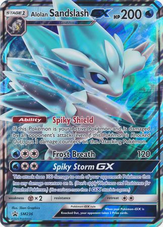 Alolan Sandslash GX (SM236) (Jumbo Card) [Sun & Moon: Black Star Promos] - Dark Crystal Cards