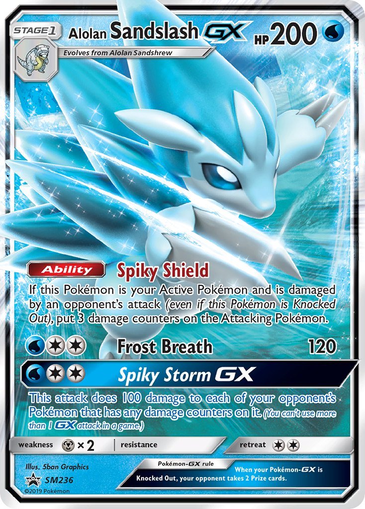 Alolan Sandslash GX (SM236) [Sun & Moon: Black Star Promos] - Dark Crystal Cards