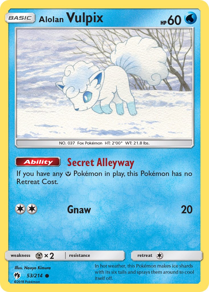 Alolan Vulpix (53/214) [Sun & Moon: Lost Thunder] - Dark Crystal Cards