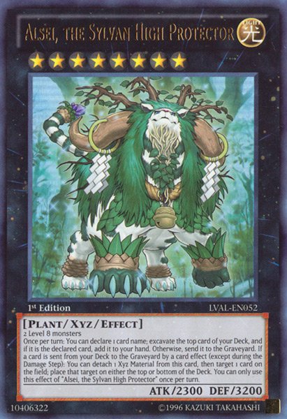 Alsei, the Sylvan High Protector [LVAL - EN052] Ultra Rare - Dark Crystal Cards