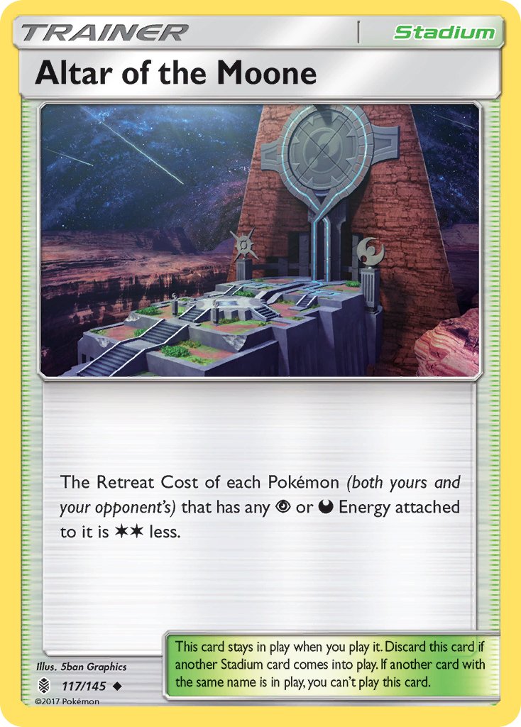 Altar of the Moone (117/145) [Sun & Moon: Guardians Rising] - Dark Crystal Cards