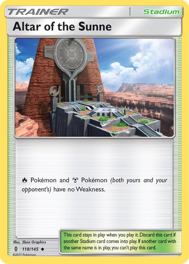 Altar of the Sunne (118/145) [Sun & Moon: Guardians Rising] - Dark Crystal Cards