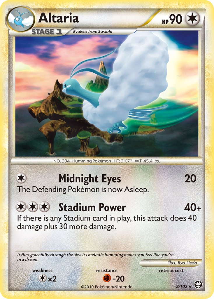 Altaria (2/102) [HeartGold & SoulSilver: Triumphant] - Dark Crystal Cards