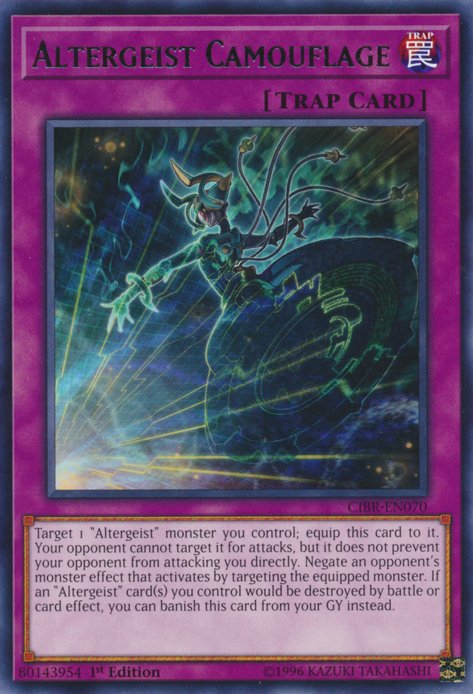 Altergeist Camouflage [CIBR - EN070] Rare - Dark Crystal Cards