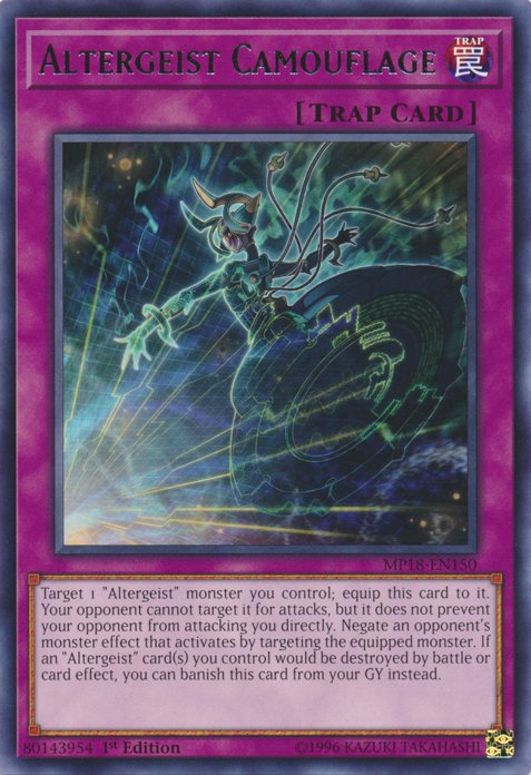 Altergeist Camouflage [MP18 - EN150] Rare - Dark Crystal Cards