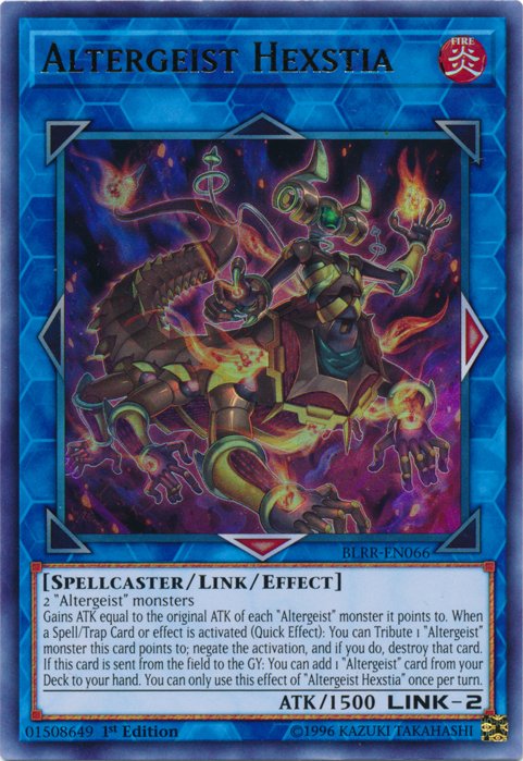 Altergeist Hexstia [BLRR - EN066] Ultra Rare - Dark Crystal Cards