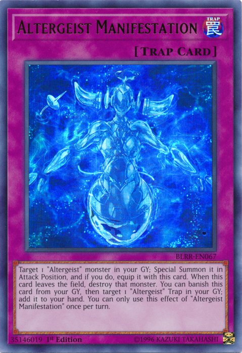 Altergeist Manifestation [BLRR - EN067] Ultra Rare - Dark Crystal Cards