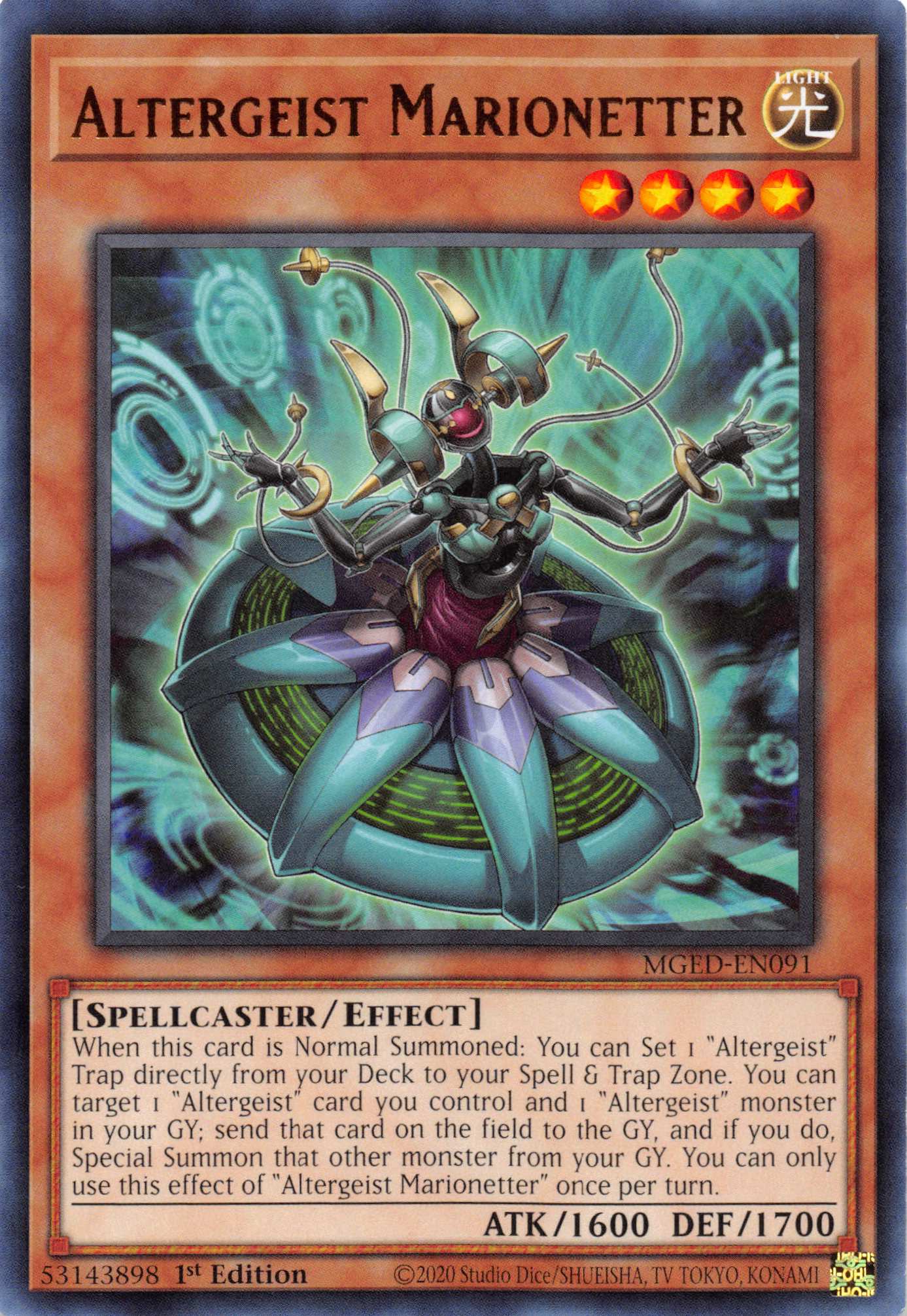 Altergeist Marionetter [MGED - EN091] Rare - Dark Crystal Cards