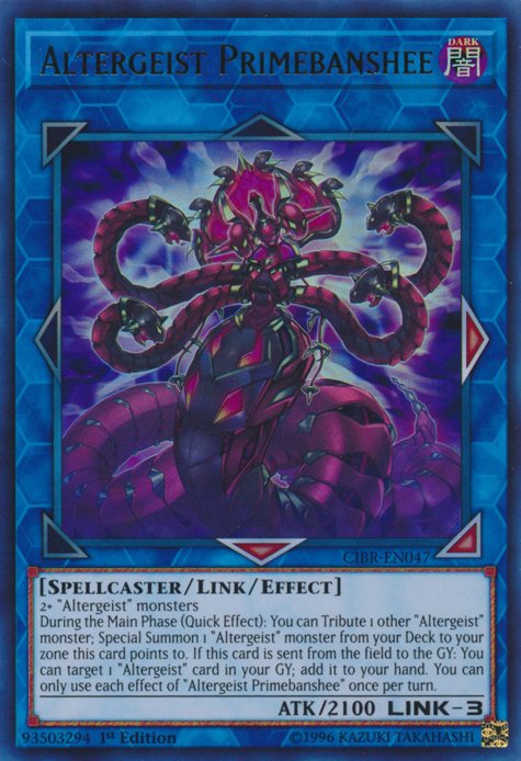 Altergeist Primebanshee [CIBR - EN047] Ultra Rare - Dark Crystal Cards