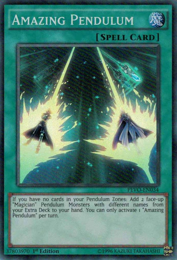Amazing Pendulum [PEVO - EN034] Super Rare - Dark Crystal Cards