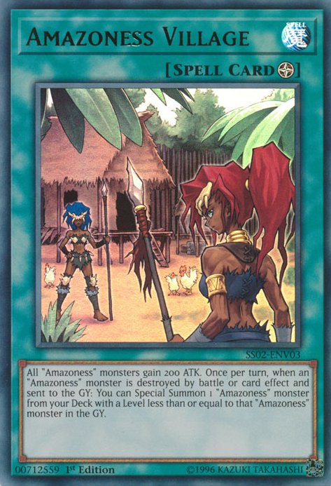 Amazoness Village [SS02 - ENV03] Ultra Rare - Dark Crystal Cards