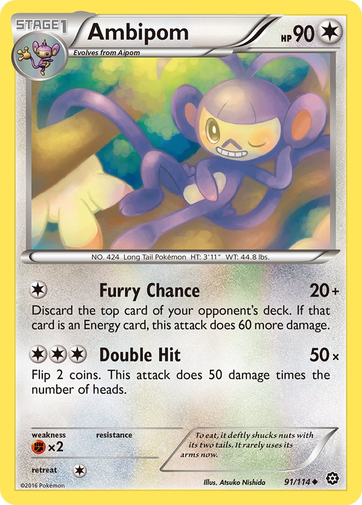 Ambipom (91/114) [XY: Steam Siege] - Dark Crystal Cards