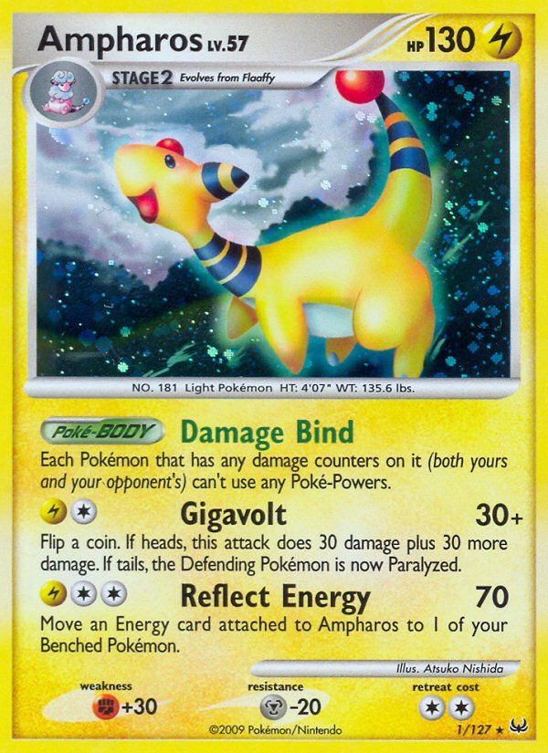 Ampharos (1/127) [Platinum: Base Set] - Dark Crystal Cards