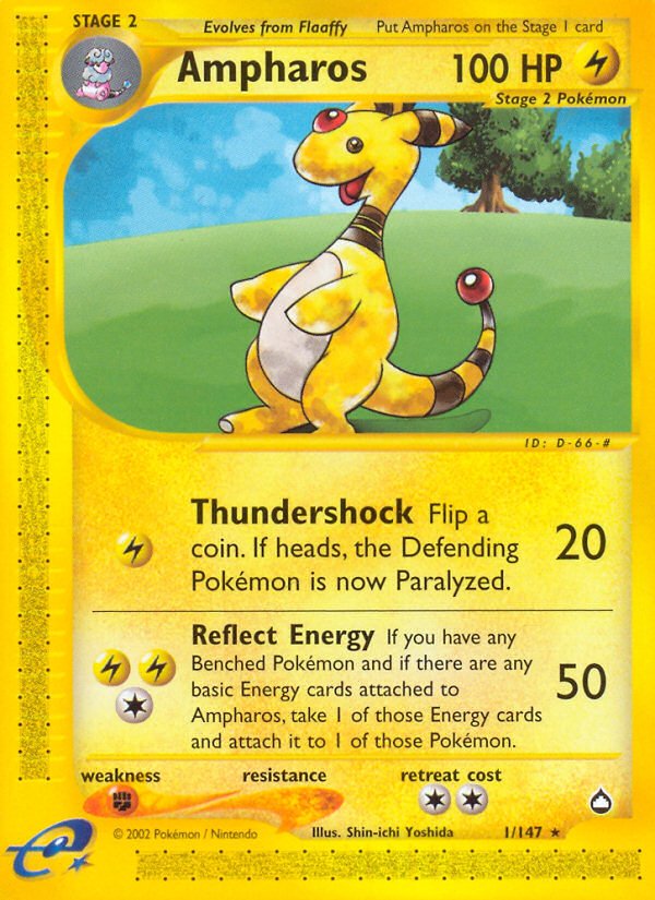 Ampharos (1/147) [Aquapolis] - Dark Crystal Cards