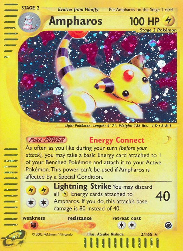 Ampharos (2/165) [Expedition: Base Set] - Dark Crystal Cards