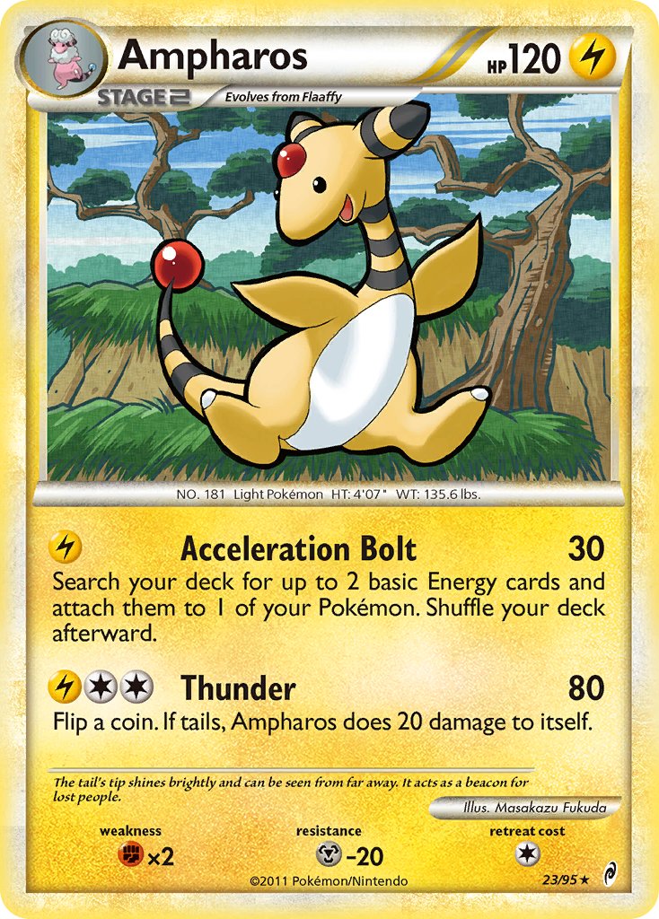 Ampharos (23/95) [HeartGold & SoulSilver: Call of Legends] - Dark Crystal Cards