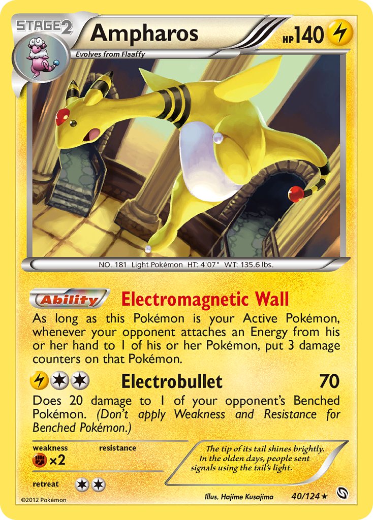 Ampharos (40/124) [Black & White: Dragons Exalted] - Dark Crystal Cards