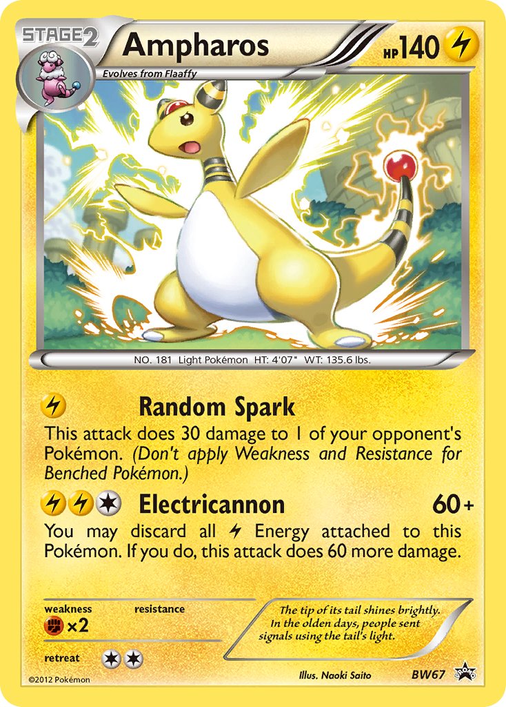 Ampharos (BW67) [Black & White: Black Star Promos] - Dark Crystal Cards