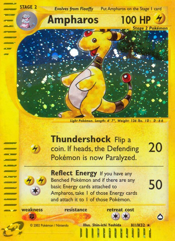 Ampharos (H1/H32) [Aquapolis] - Dark Crystal Cards