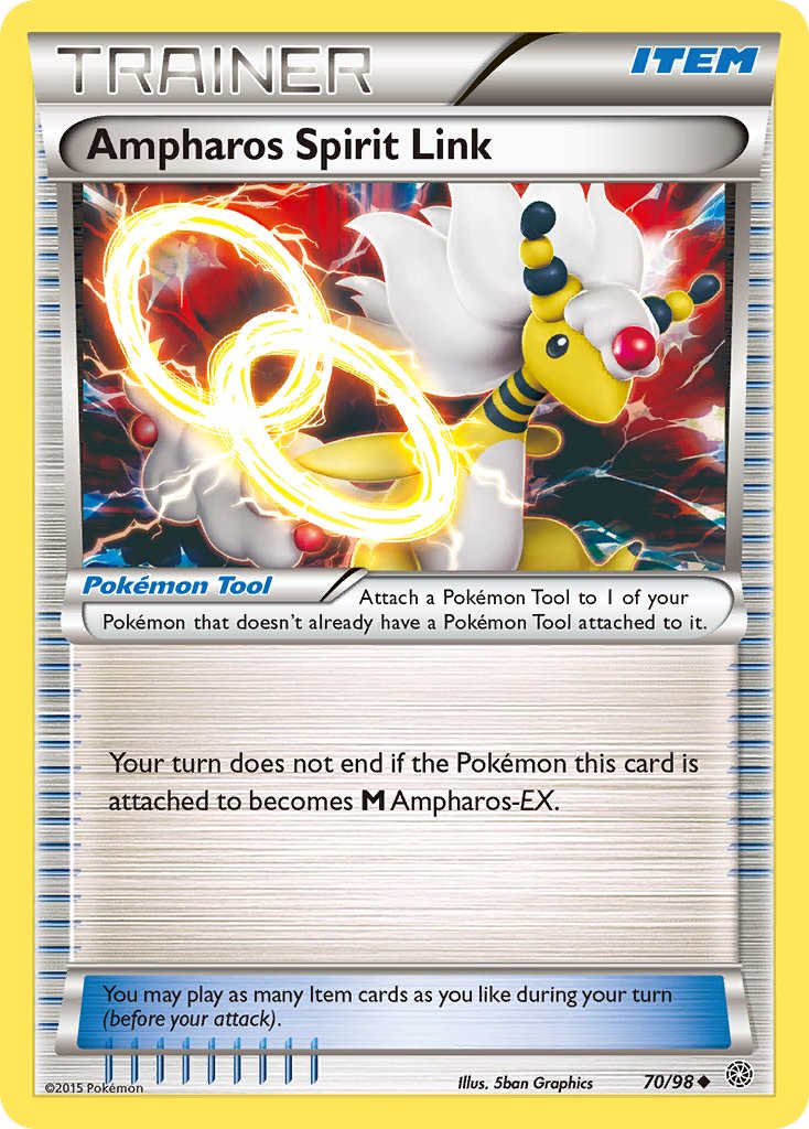 Ampharos Spirit Link (70/98) [XY: Ancient Origins] - Dark Crystal Cards