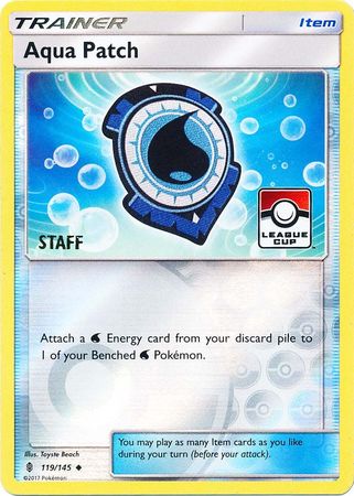 Aqua Patch (119/145) (League Promo Staff) [Sun & Moon: Guardians Rising] - Dark Crystal Cards