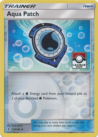 Aqua Patch (119/145) (League Promo) [Sun & Moon: Guardians Rising] - Dark Crystal Cards