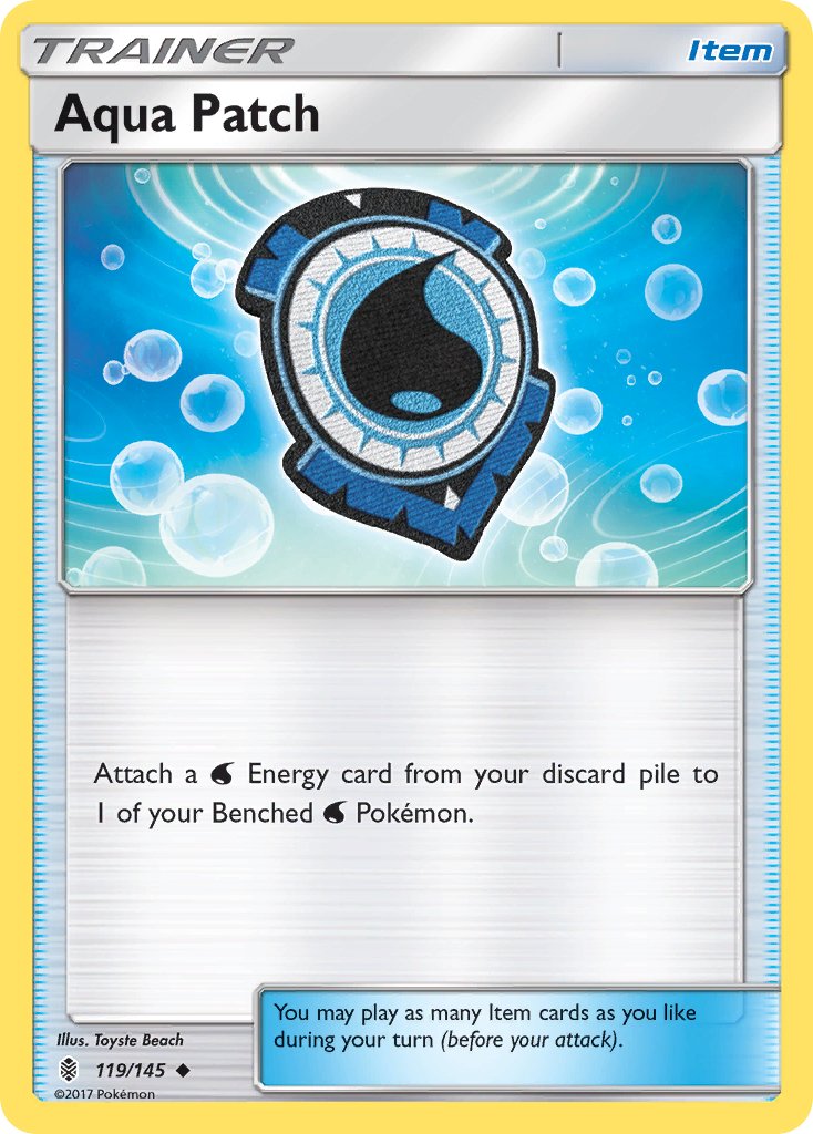 Aqua Patch (119/145) [Sun & Moon: Guardians Rising] - Dark Crystal Cards