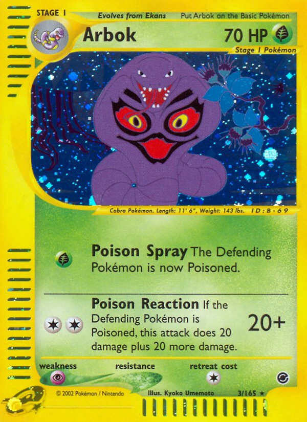 Arbok (3/165) [Expedition: Base Set] - Dark Crystal Cards