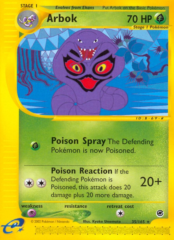 Arbok (35/165) [Expedition: Base Set] - Dark Crystal Cards