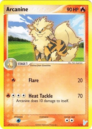 Arcanine (1/12) [EX: Trainer Kit 2 - Minun] - Dark Crystal Cards