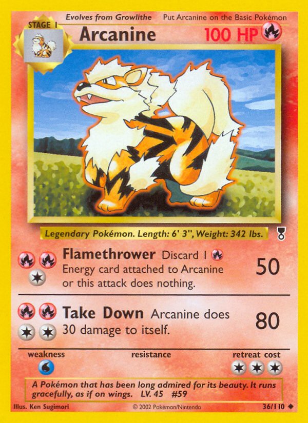 Arcanine (36/110) [Legendary Collection] - Dark Crystal Cards