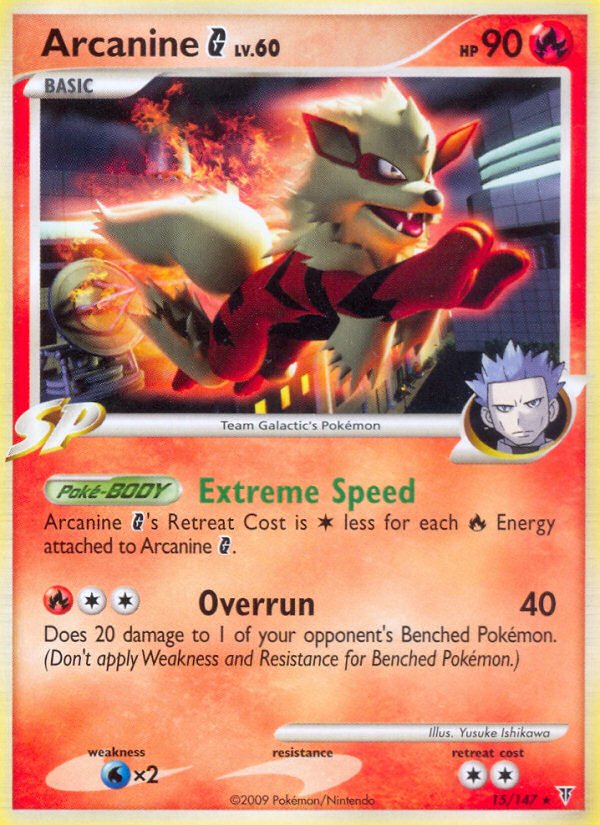 Arcanine G (15/147) [Platinum: Supreme Victors] - Dark Crystal Cards