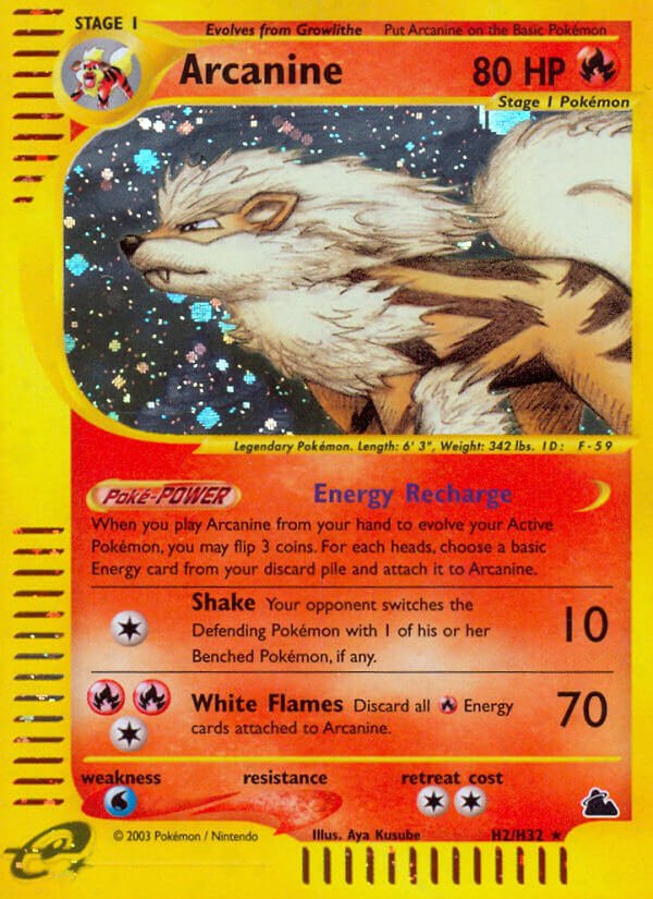 Arcanine (H2/H32) [Skyridge] - Dark Crystal Cards