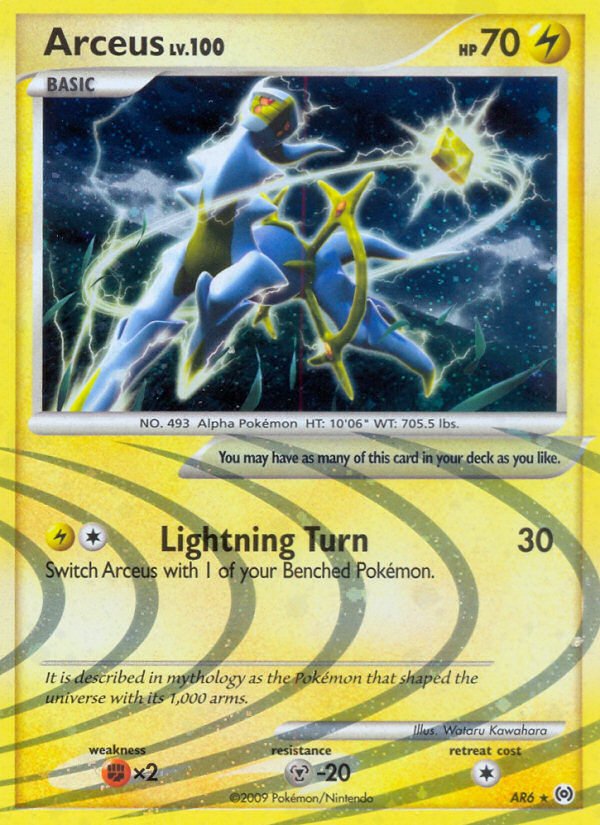 Arceus (AR6) [Platinum: Arceus] - Dark Crystal Cards