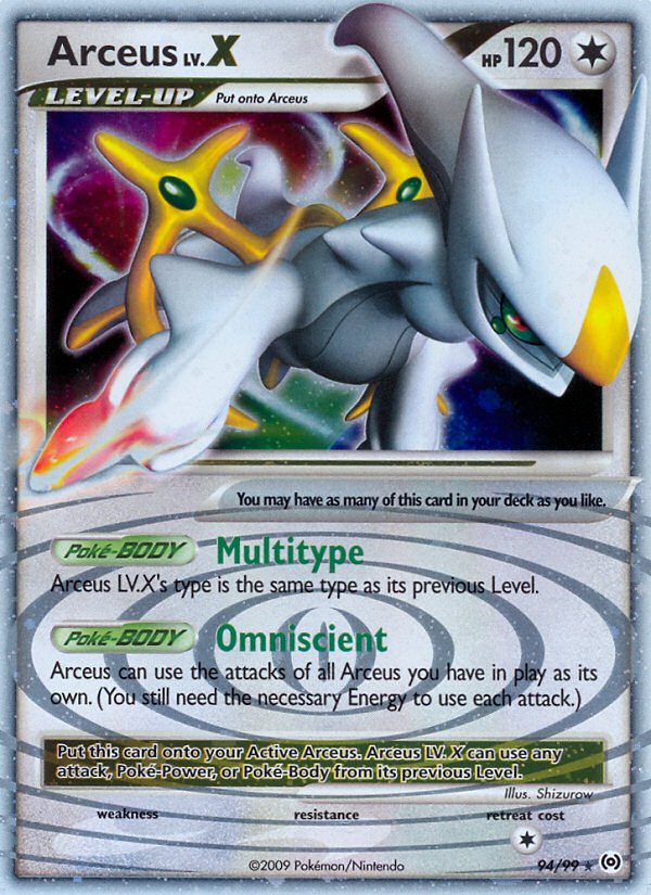 Arceus LV.X (94/99) [Platinum: Arceus] - Dark Crystal Cards