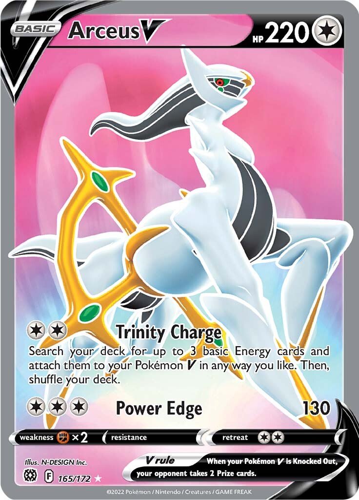 Arceus V (165/172) [Sword & Shield: Brilliant Stars] - Dark Crystal Cards