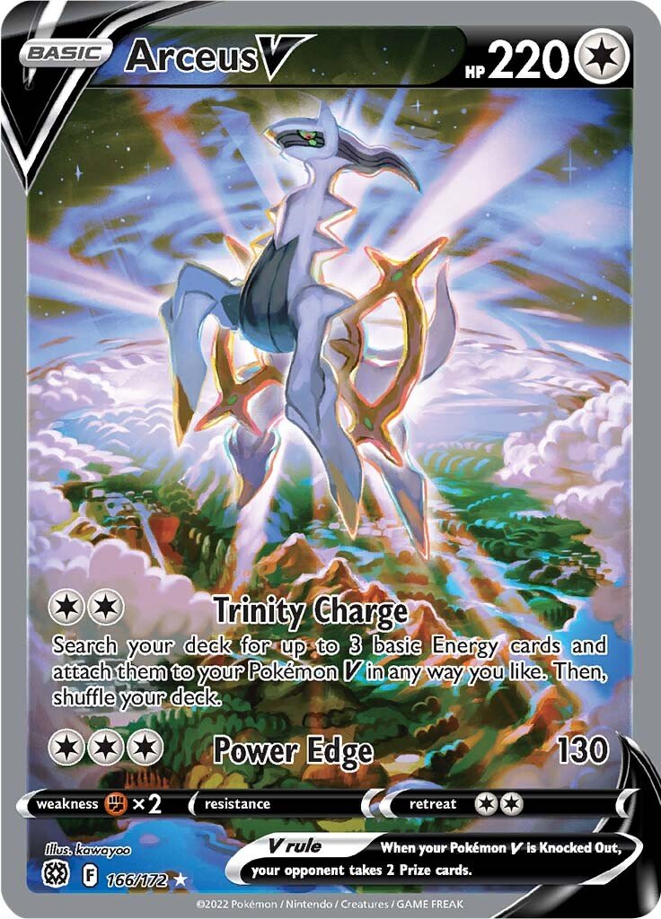 Arceus V (166/172) [Sword & Shield: Brilliant Stars] - Dark Crystal Cards